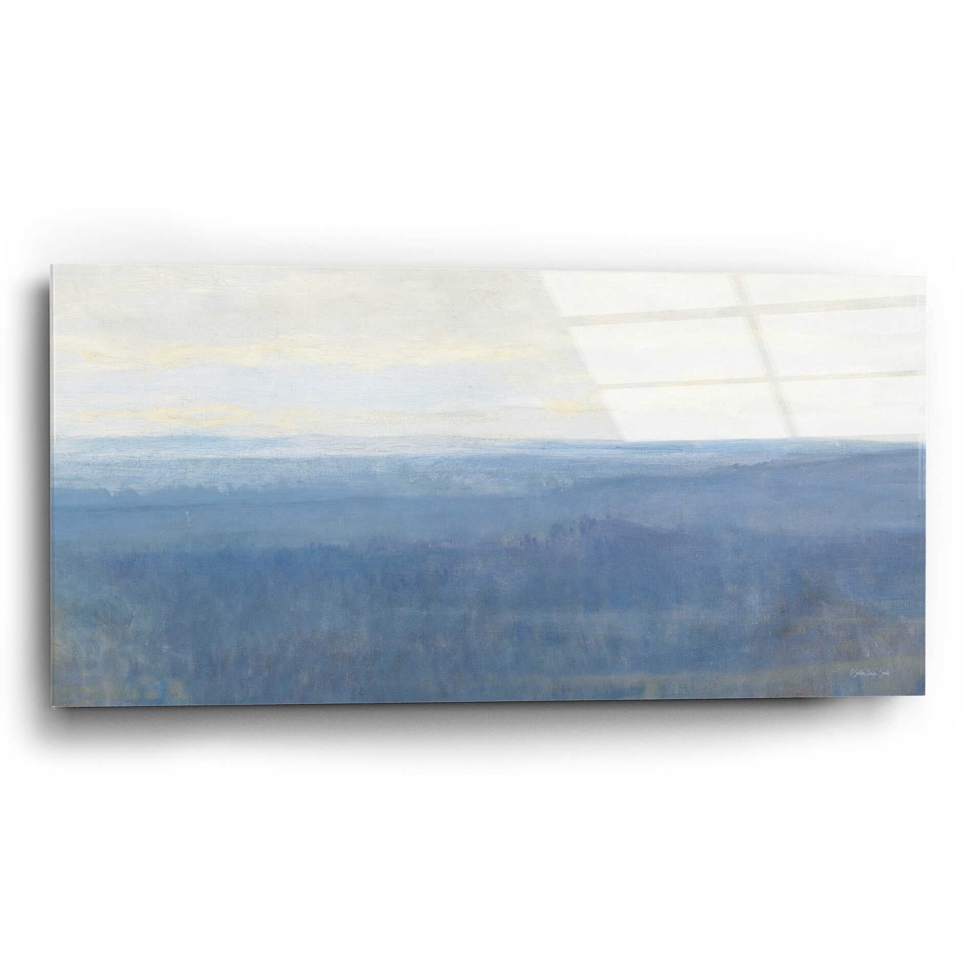 Epic Art 'Misty Overlook' by Stellar Design Studio, Acrylic Glass Wall Art,24x12