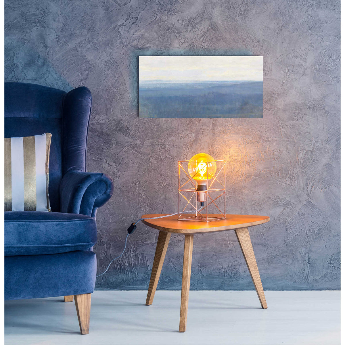 Epic Art 'Misty Overlook' by Stellar Design Studio, Acrylic Glass Wall Art,24x12