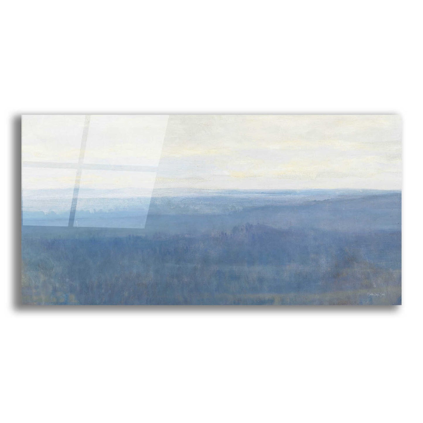 Epic Art 'Misty Overlook' by Stellar Design Studio, Acrylic Glass Wall Art,24x12