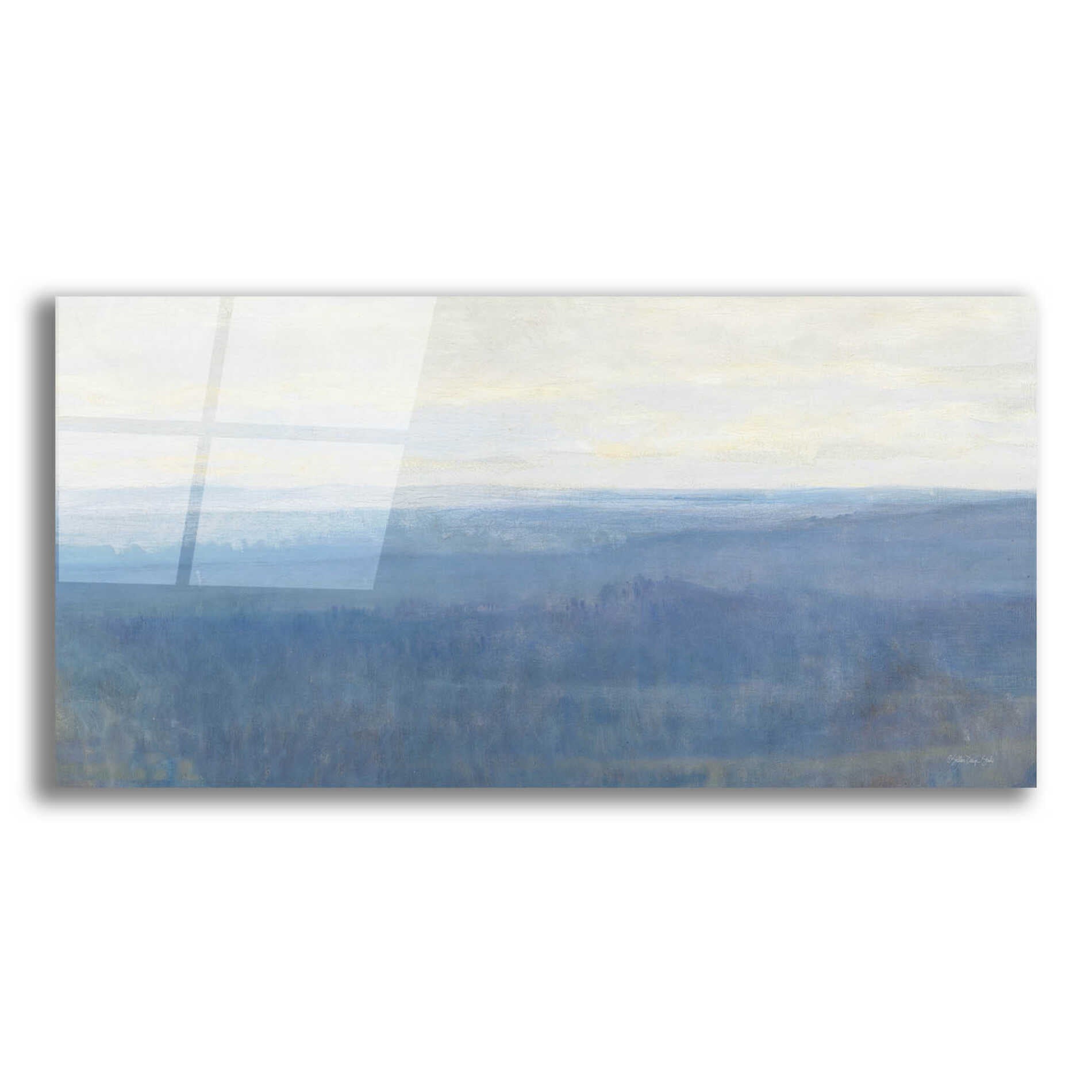 Epic Art 'Misty Overlook' by Stellar Design Studio, Acrylic Glass Wall Art,24x12