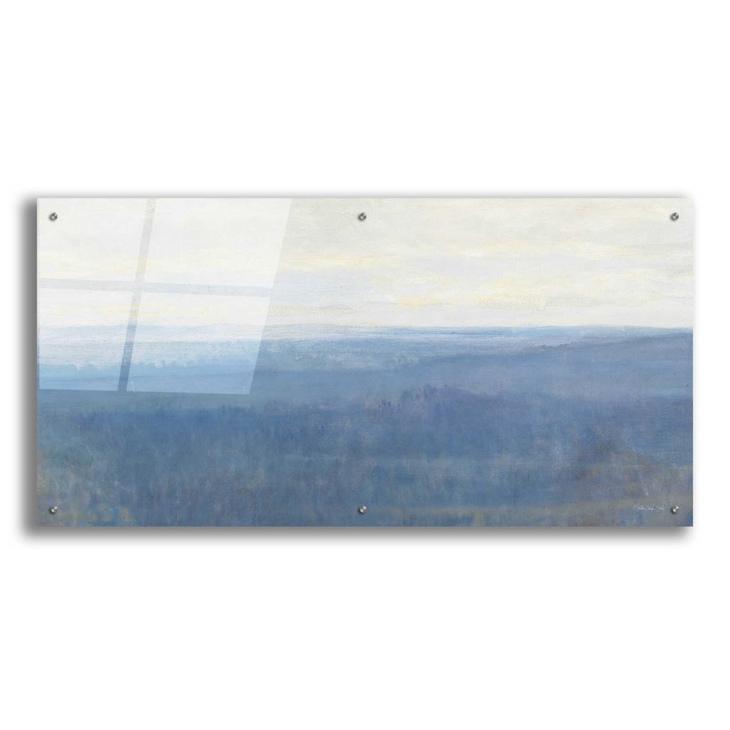 Epic Art 'Misty Overlook' by Stellar Design Studio, Acrylic Glass Wall Art,48x24