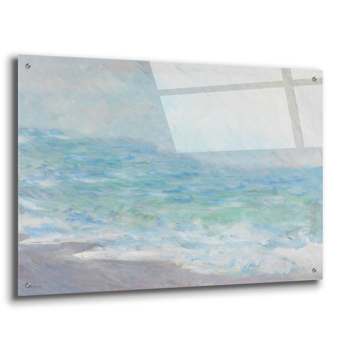 Epic Art 'Crashing Waves' by Stellar Design Studio, Acrylic Glass Wall Art,36x24