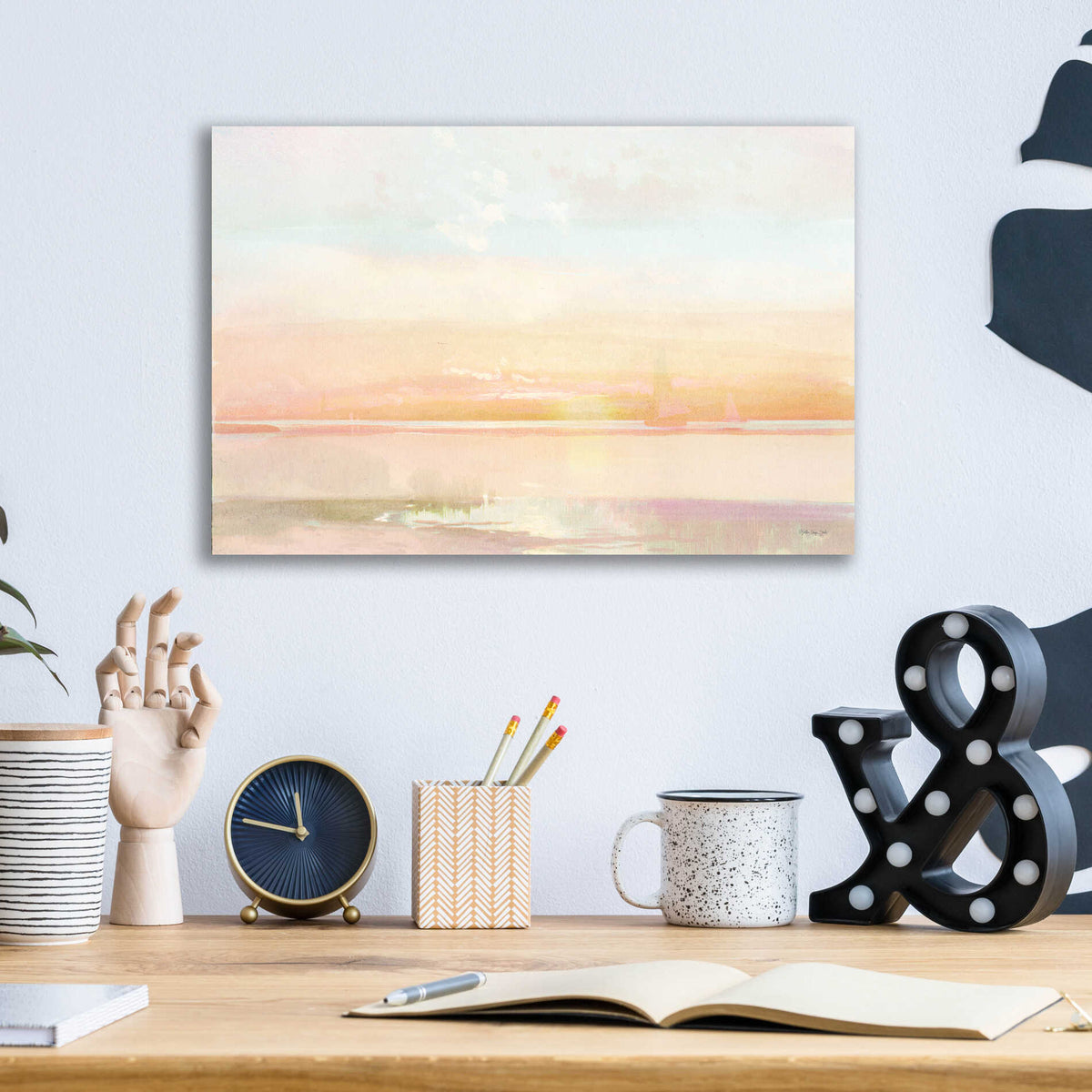Epic Art 'Peaceful Shore 1' by Stellar Design Studio, Acrylic Glass Wall Art,16x12