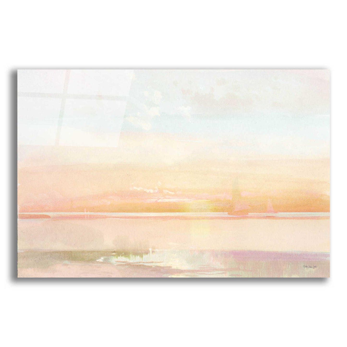 Epic Art 'Peaceful Shore 1' by Stellar Design Studio, Acrylic Glass Wall Art,16x12