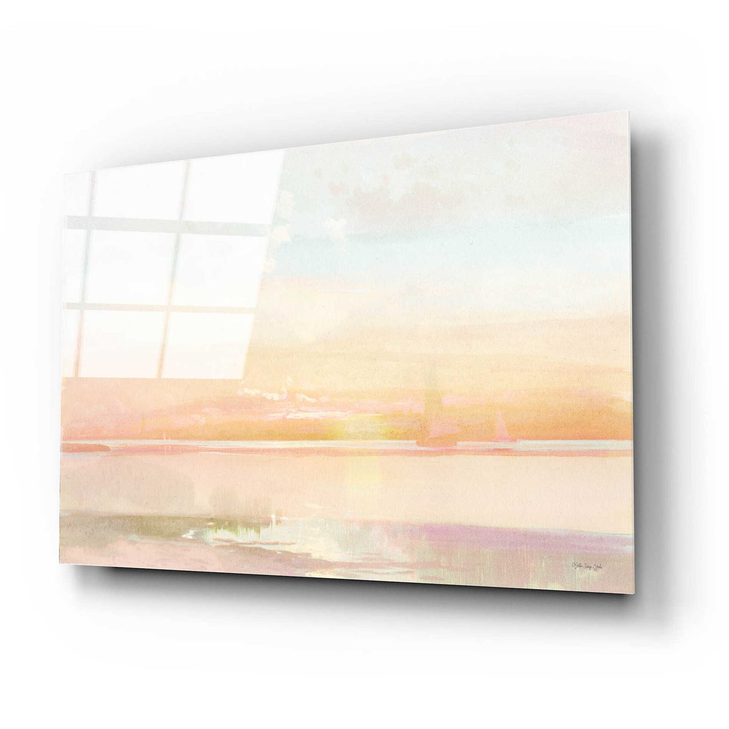 Epic Art 'Peaceful Shore 1' by Stellar Design Studio, Acrylic Glass Wall Art,24x16