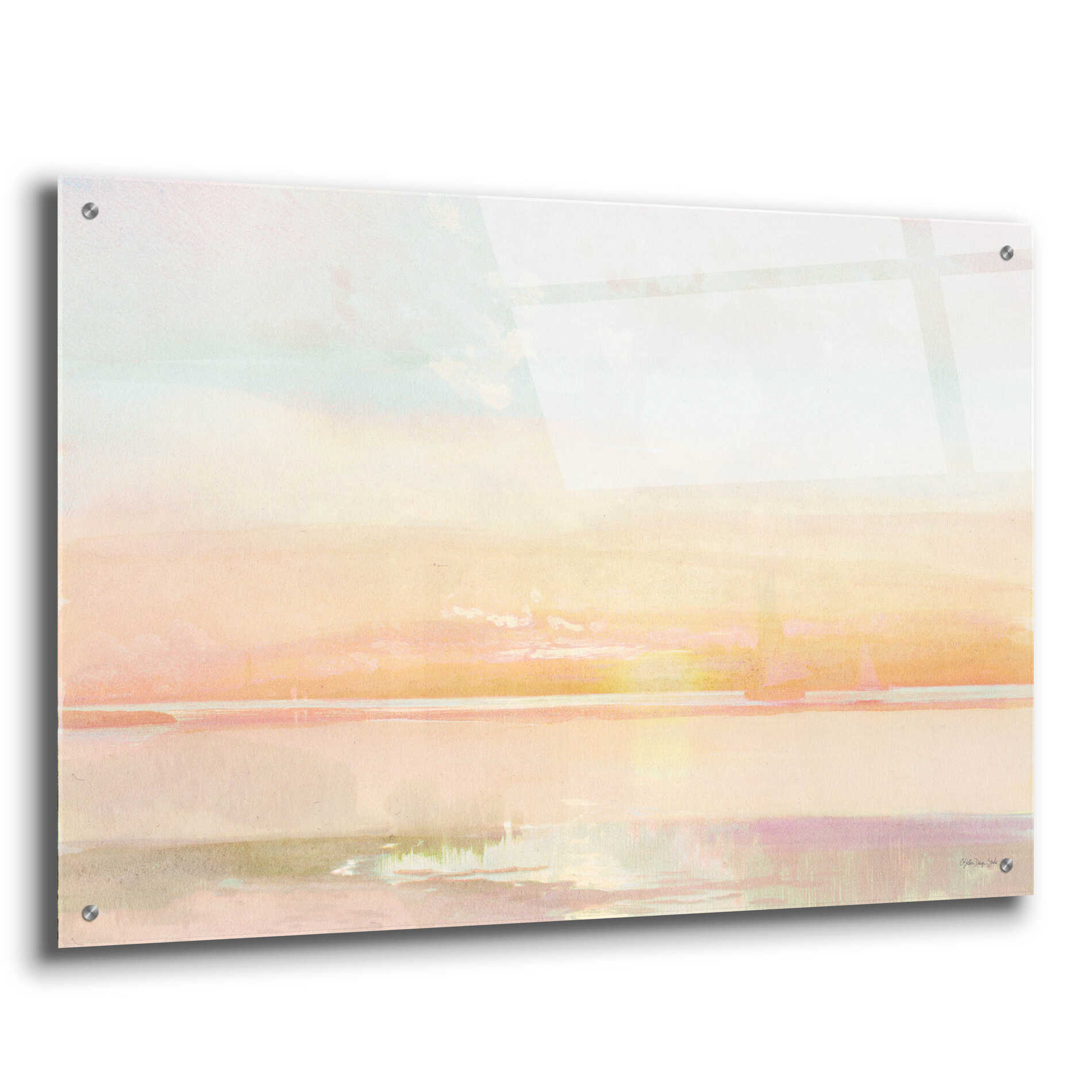 Epic Art 'Peaceful Shore 1' by Stellar Design Studio, Acrylic Glass Wall Art,36x24