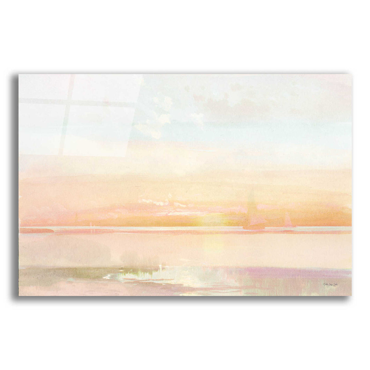 Epic Art 'Peaceful Shore 1' by Stellar Design Studio, Acrylic Glass Wall Art