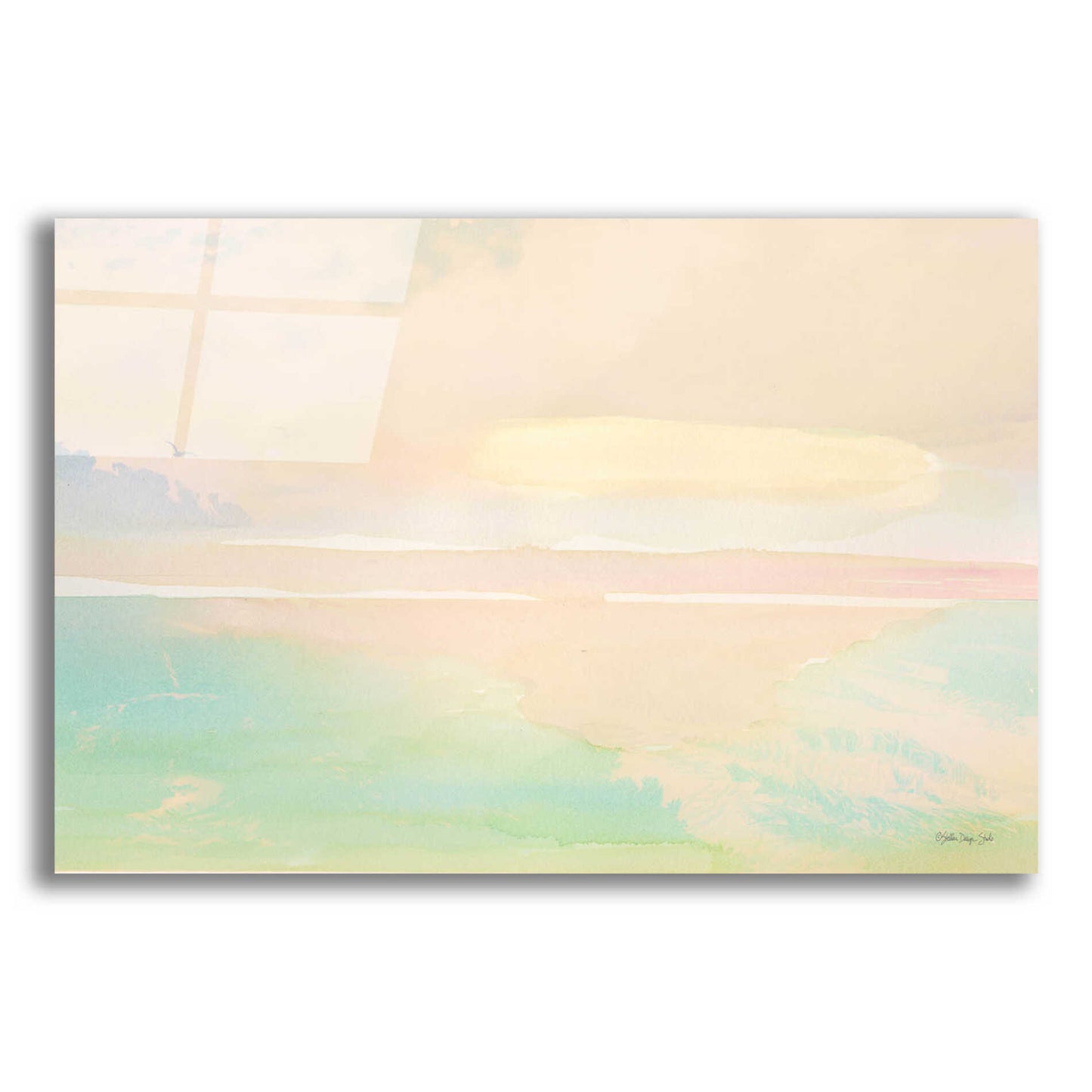 Epic Art 'Peaceful Shore 2' by Stellar Design Studio, Acrylic Glass Wall Art,16x12