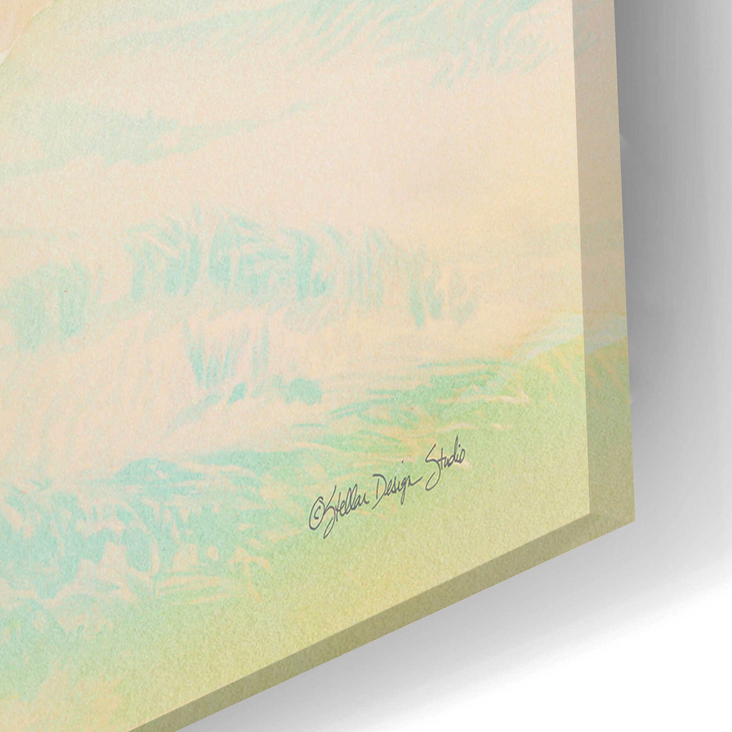 Epic Art 'Peaceful Shore 2' by Stellar Design Studio, Acrylic Glass Wall Art,24x16