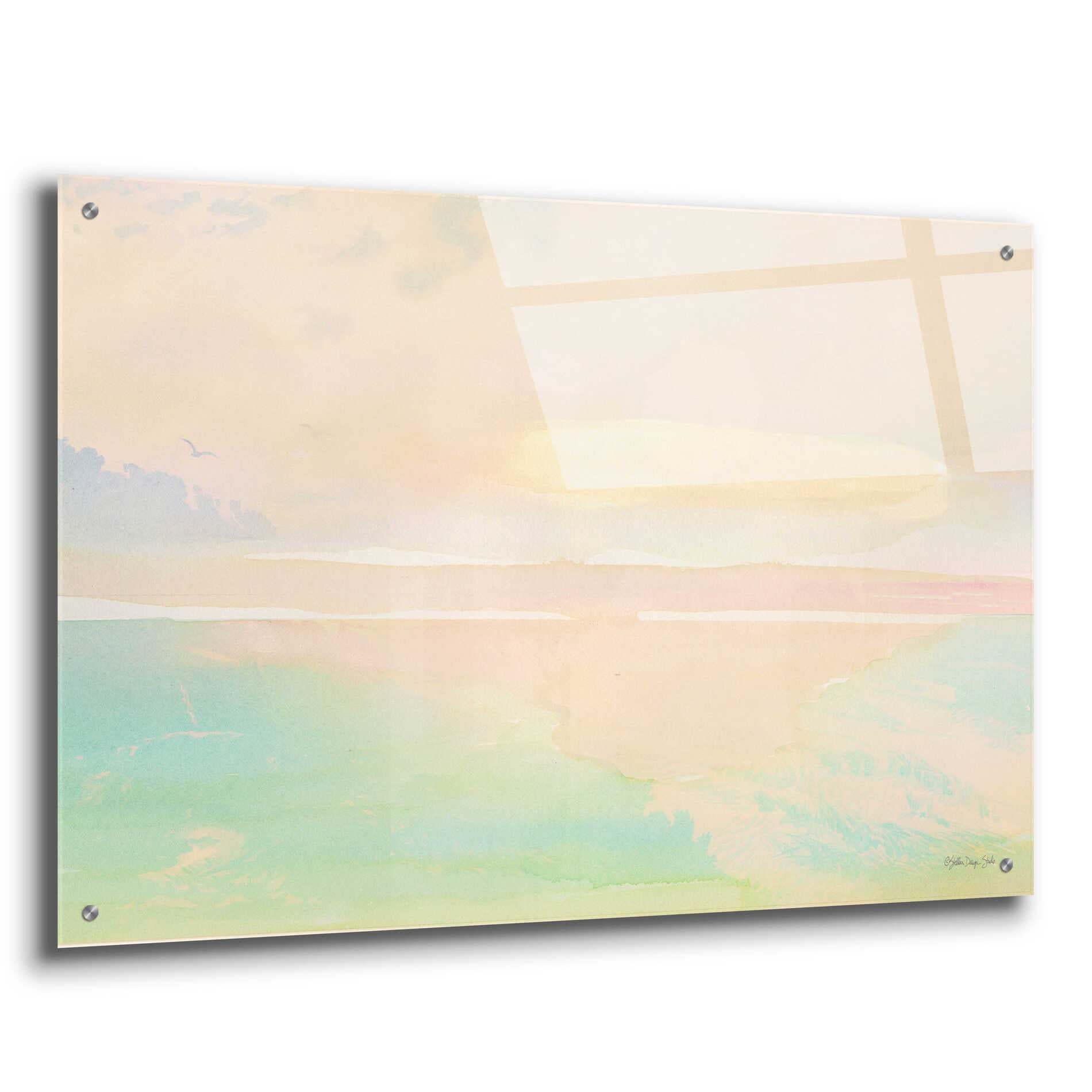Epic Art 'Peaceful Shore 2' by Stellar Design Studio, Acrylic Glass Wall Art,36x24