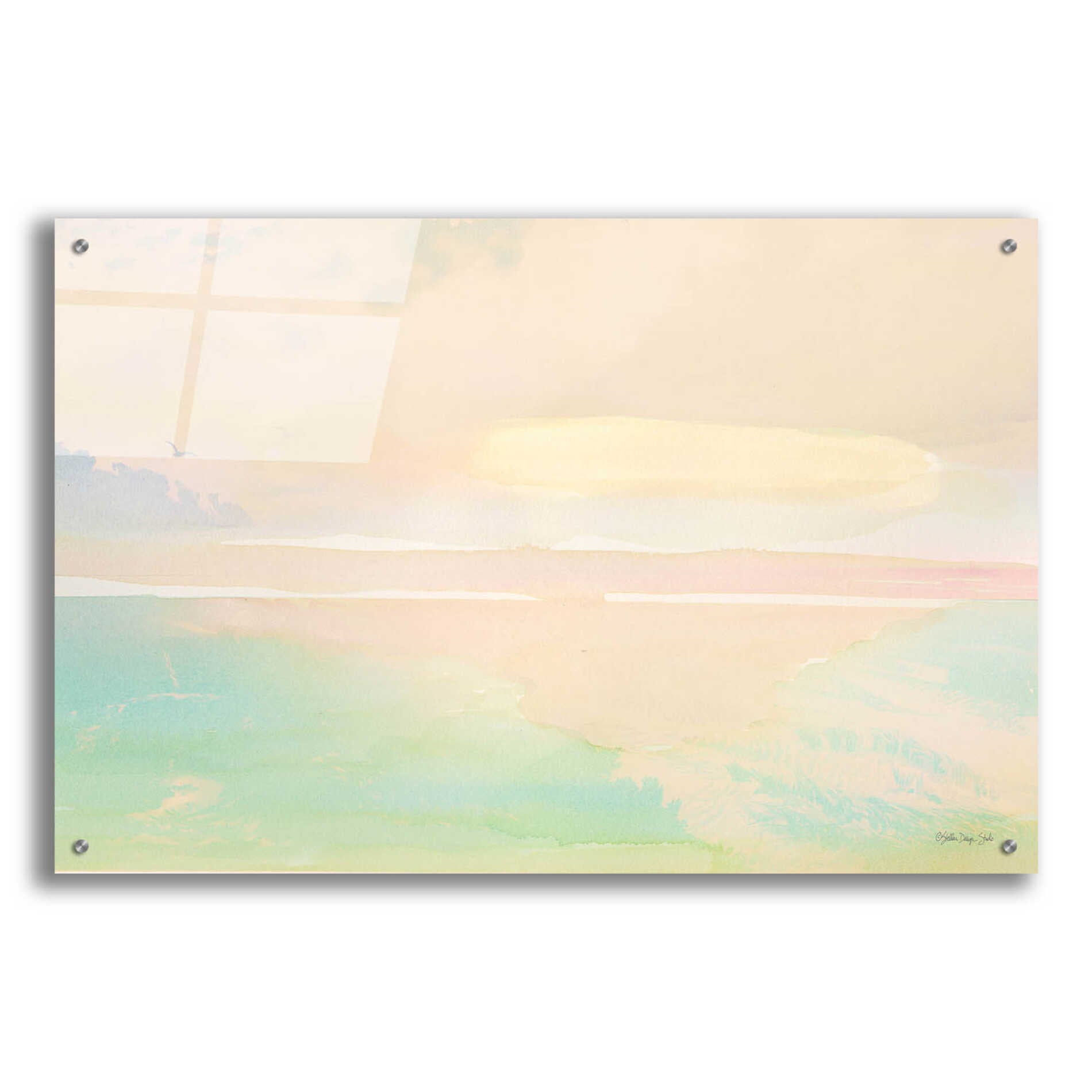 Epic Art 'Peaceful Shore 2' by Stellar Design Studio, Acrylic Glass Wall Art,36x24