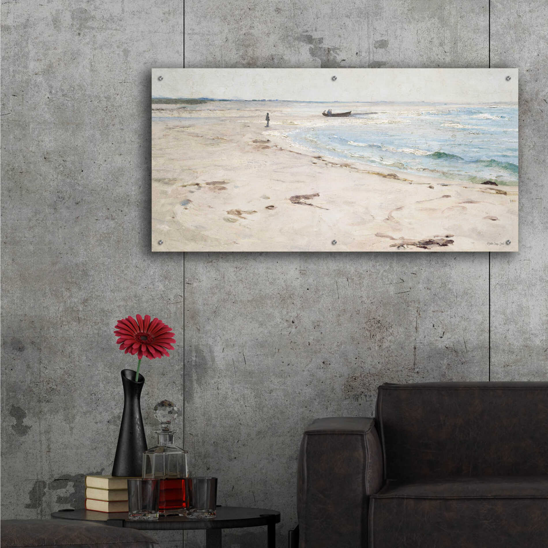 Epic Art 'From the Beach' by Stellar Design Studio, Acrylic Glass Wall Art,48x24