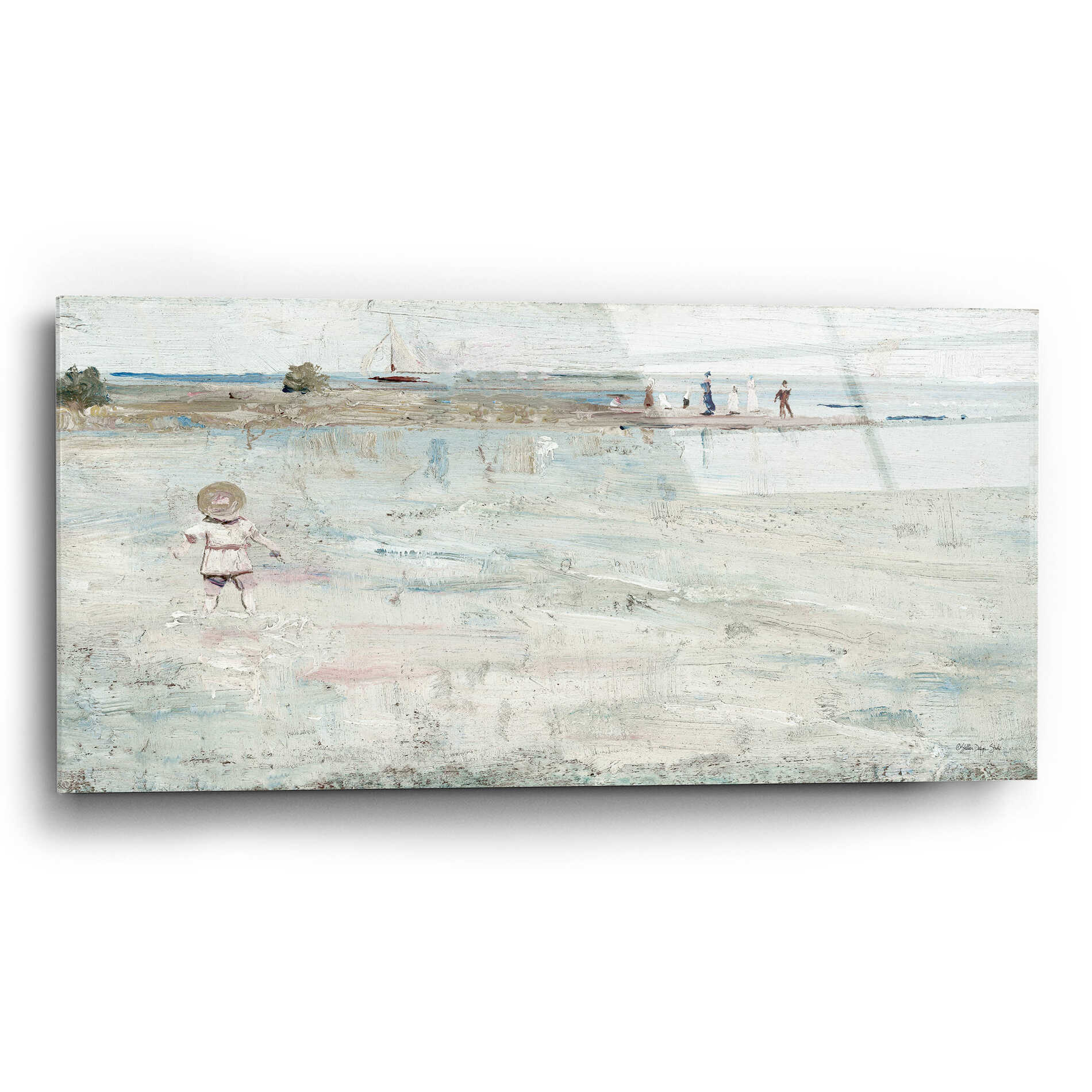 Epic Art 'Ricketts Point' by Stellar Design Studio, Acrylic Glass Wall Art,24x12