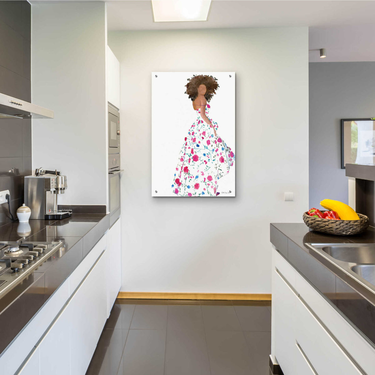 Epic Art 'Floral Gown 1' by Stellar Design Studio, Acrylic Glass Wall Art,24x36