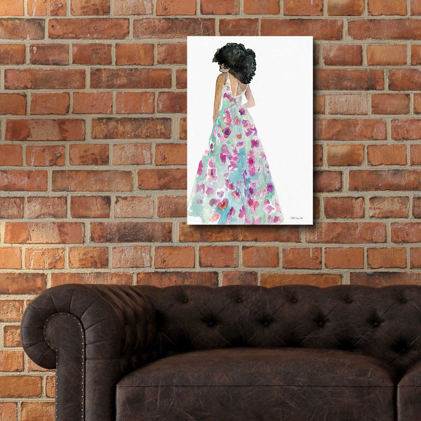 Epic Art 'Floral Gown 2' by Stellar Design Studio, Acrylic Glass Wall Art,16x24