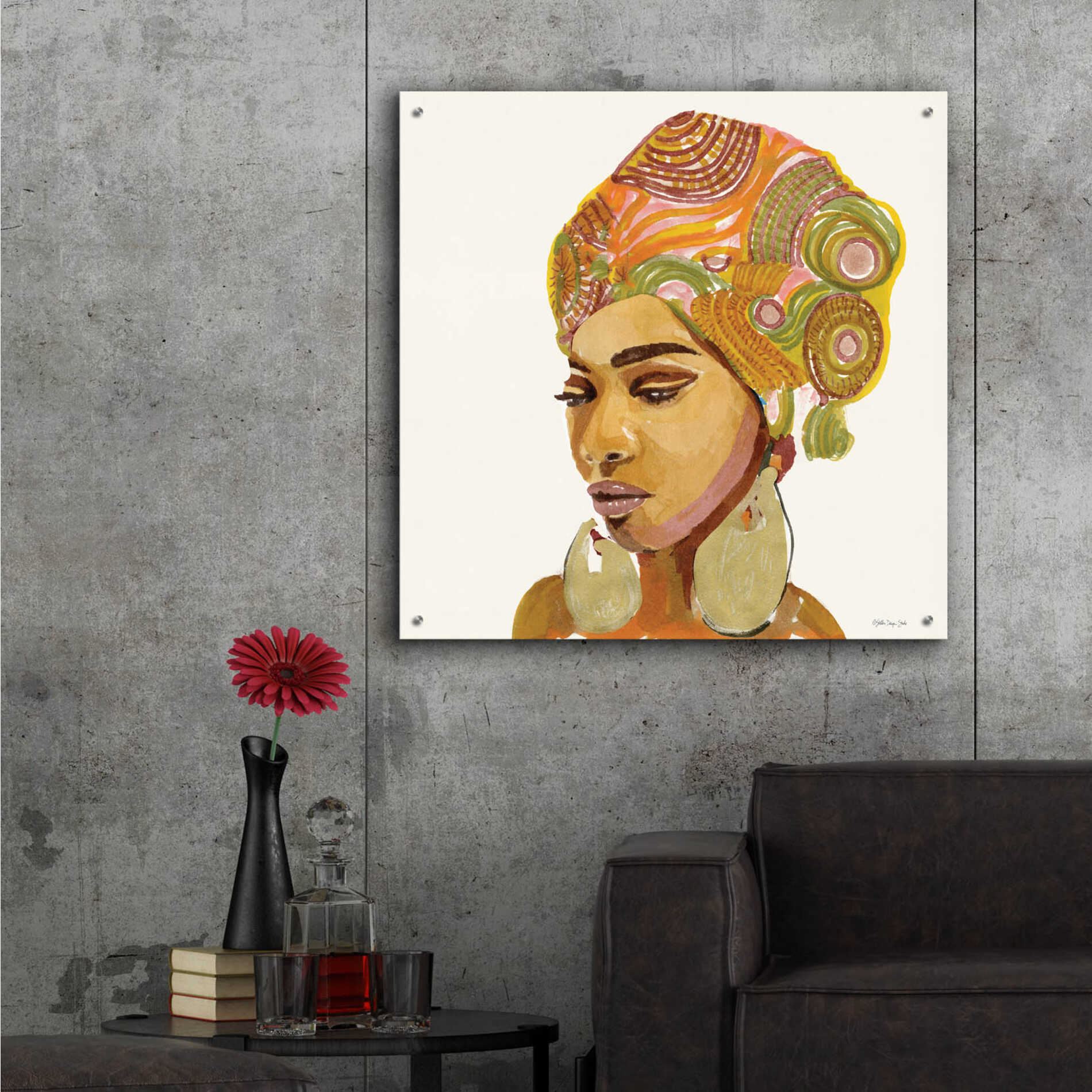 Epic Art 'Inner Strength' by Stellar Design Studio, Acrylic Glass Wall Art,36x36