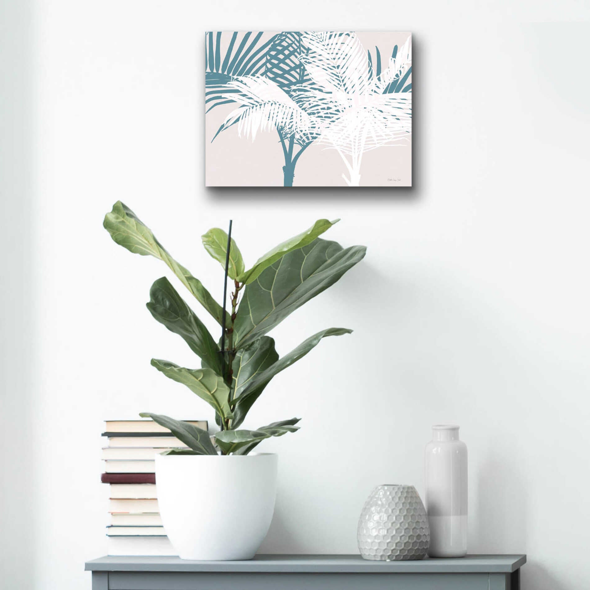 Epic Art 'Transitioning Palm Pattern' by Stellar Design Studio, Acrylic Glass Wall Art,16x12