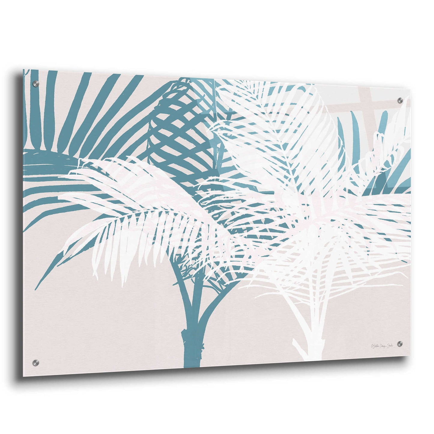 Epic Art 'Transitioning Palm Pattern' by Stellar Design Studio, Acrylic Glass Wall Art,36x24