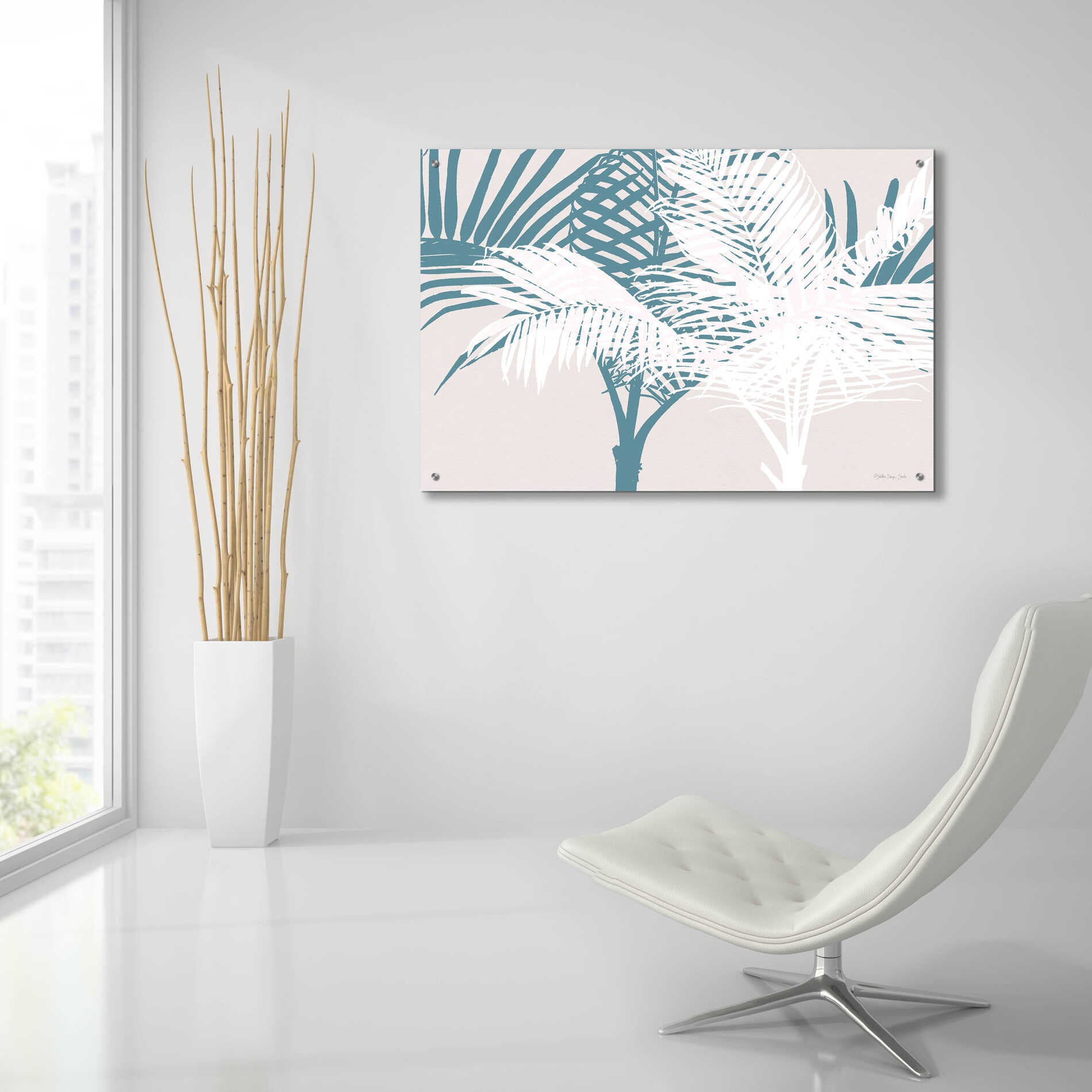 Epic Art 'Transitioning Palm Pattern' by Stellar Design Studio, Acrylic Glass Wall Art,36x24