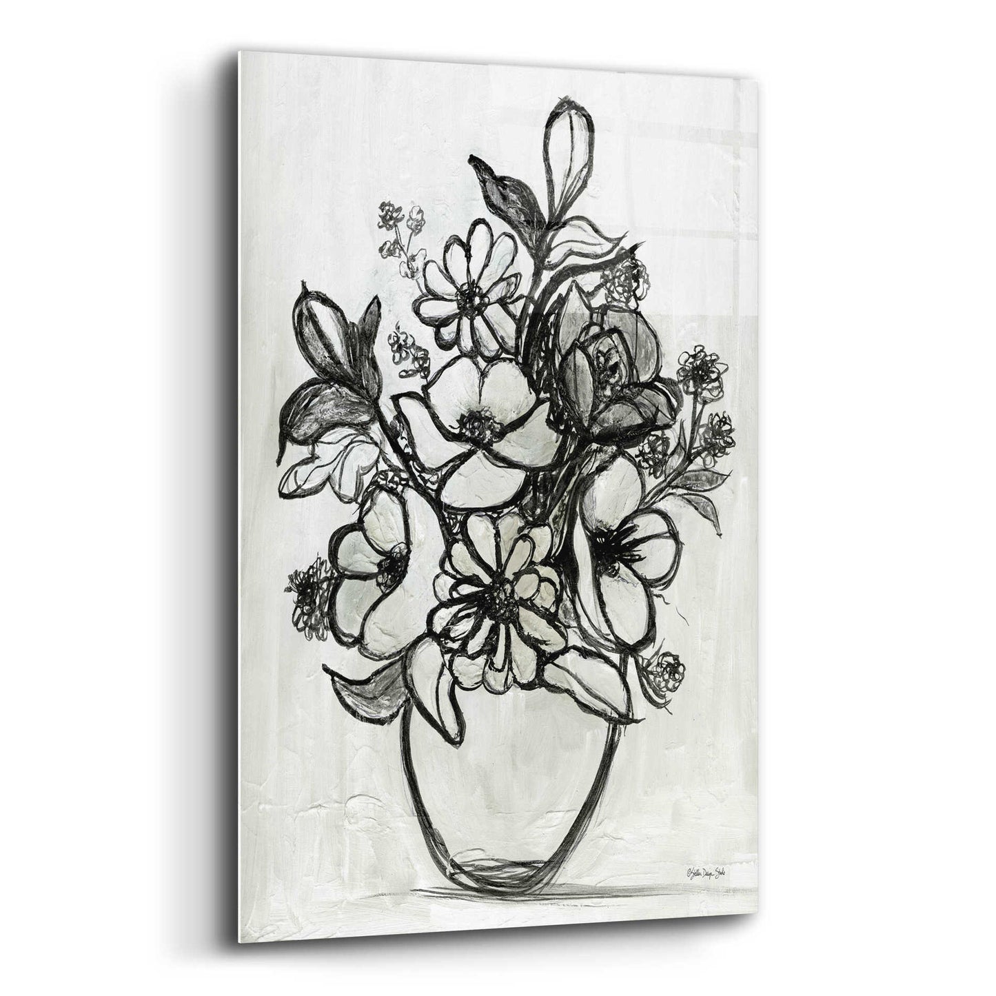 Epic Art 'Arrangement in Ink' by Stellar Design Studio, Acrylic Glass Wall Art,12x16