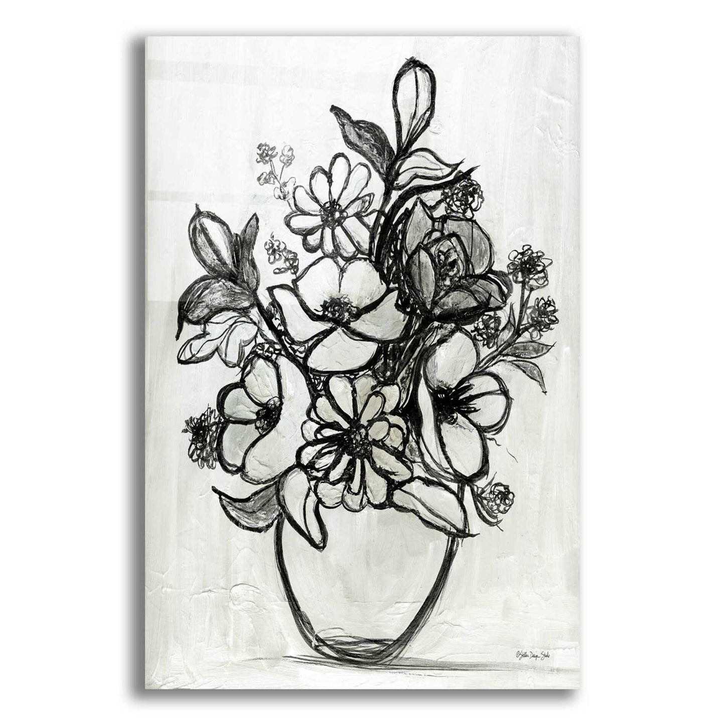 Epic Art 'Arrangement in Ink' by Stellar Design Studio, Acrylic Glass Wall Art,12x16