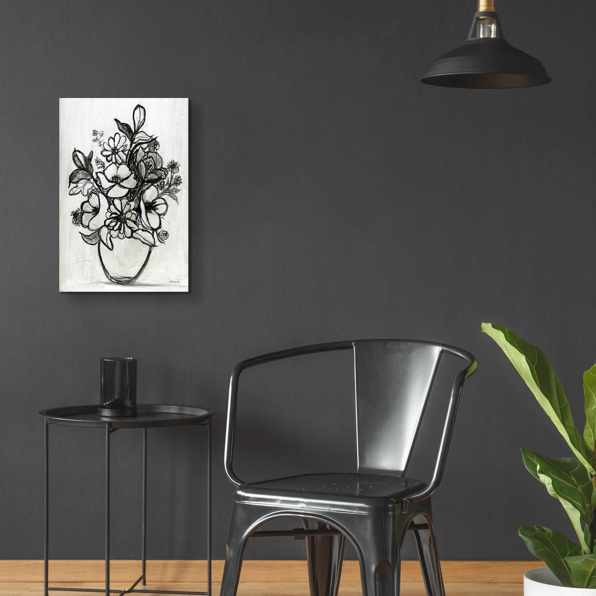 Epic Art 'Arrangement in Ink' by Stellar Design Studio, Acrylic Glass Wall Art,16x24