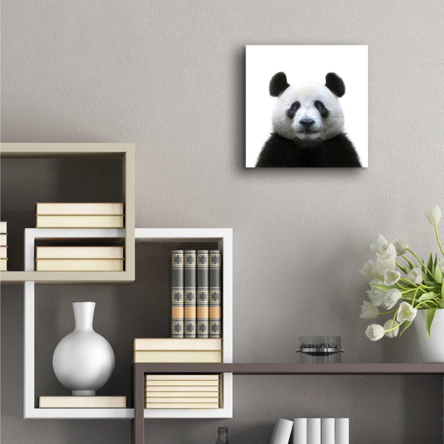 Epic Art 'Bamboo Bear' by Epic Portfolio Acrylic Glass Wall Art,12x12