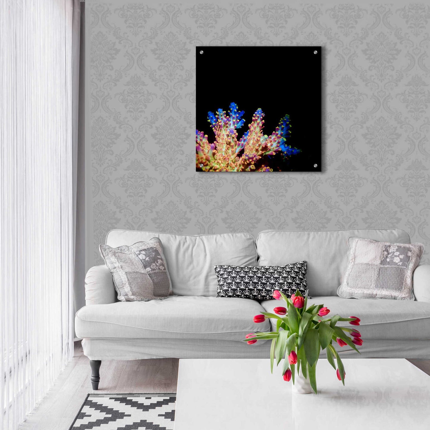 Epic Art 'Coral Reef' by Epic Portfolio Acrylic Glass Wall Art,24x24