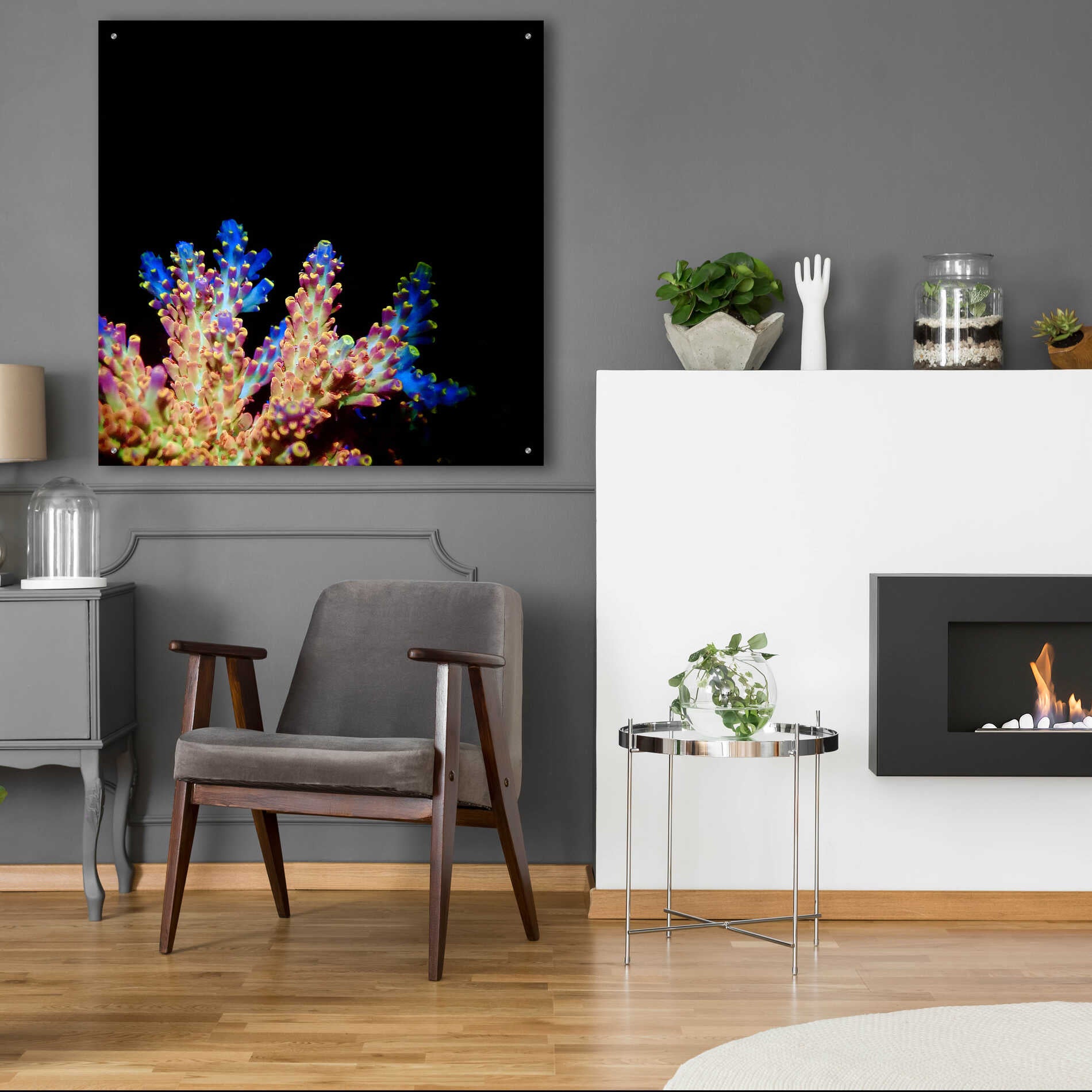 Epic Art 'Coral Reef' by Epic Portfolio Acrylic Glass Wall Art,36x36