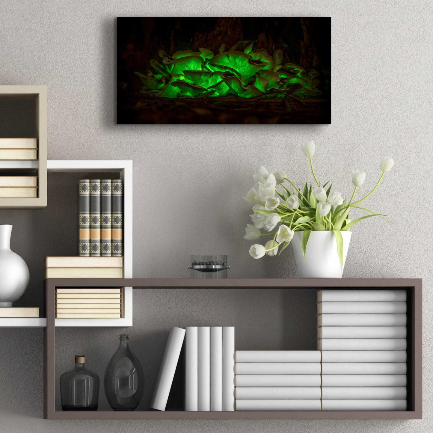 Epic Art 'Emerald Boom' by Epic Portfolio Acrylic Glass Wall Art,24x12