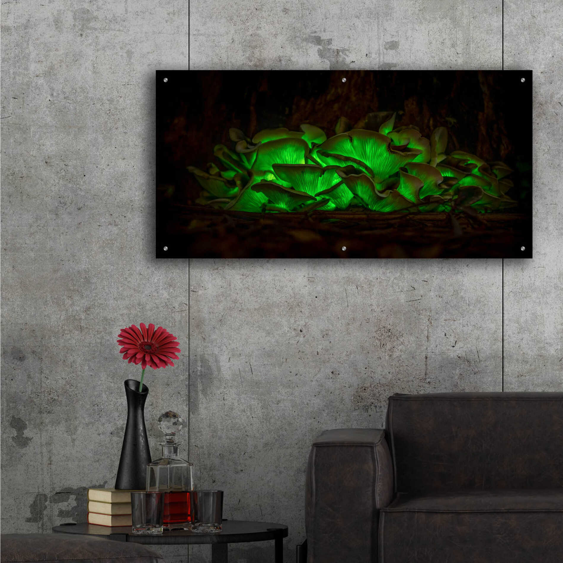 Epic Art 'Emerald Boom' by Epic Portfolio Acrylic Glass Wall Art,48x24