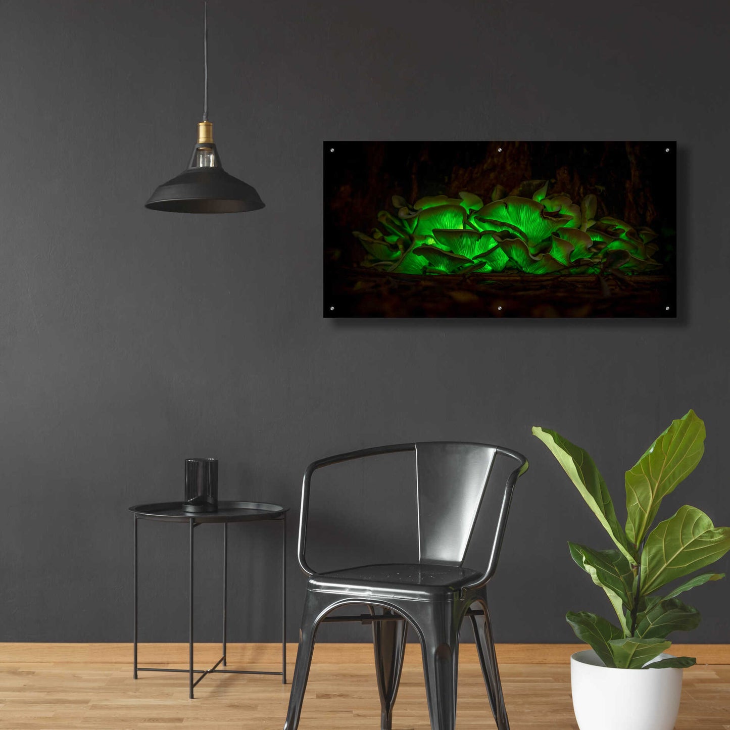 Epic Art 'Emerald Boom' by Epic Portfolio Acrylic Glass Wall Art,48x24