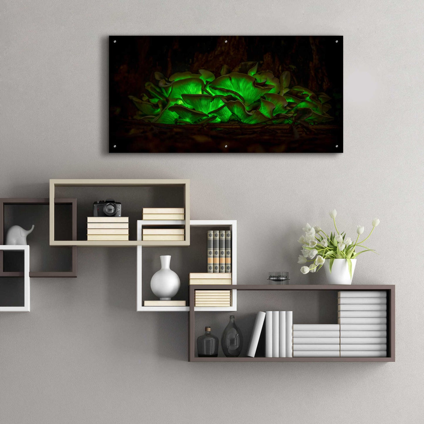 Epic Art 'Emerald Boom' by Epic Portfolio Acrylic Glass Wall Art,48x24