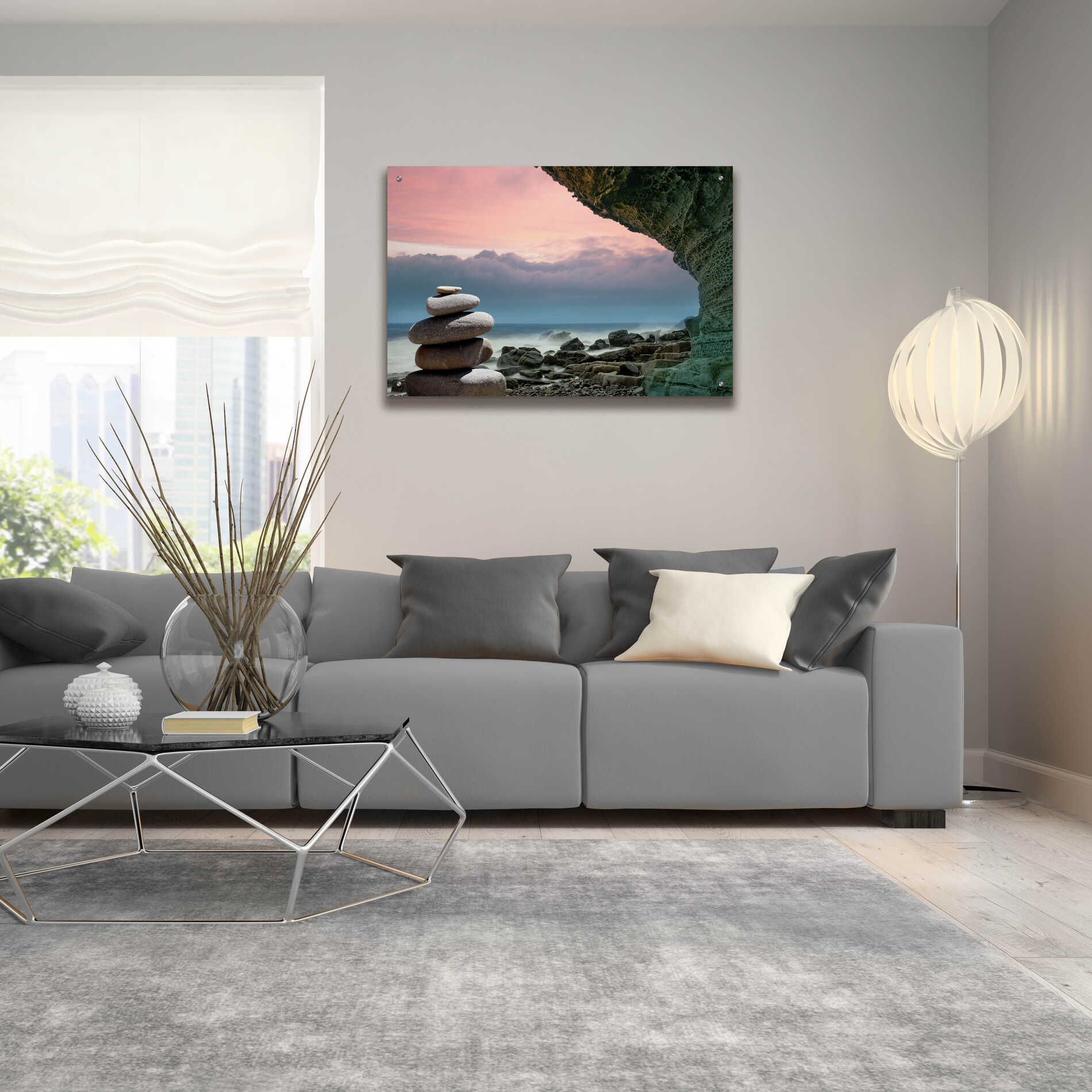 Epic Art 'Feng Shui' by Epic Portfolio Acrylic Glass Wall Art,36x24