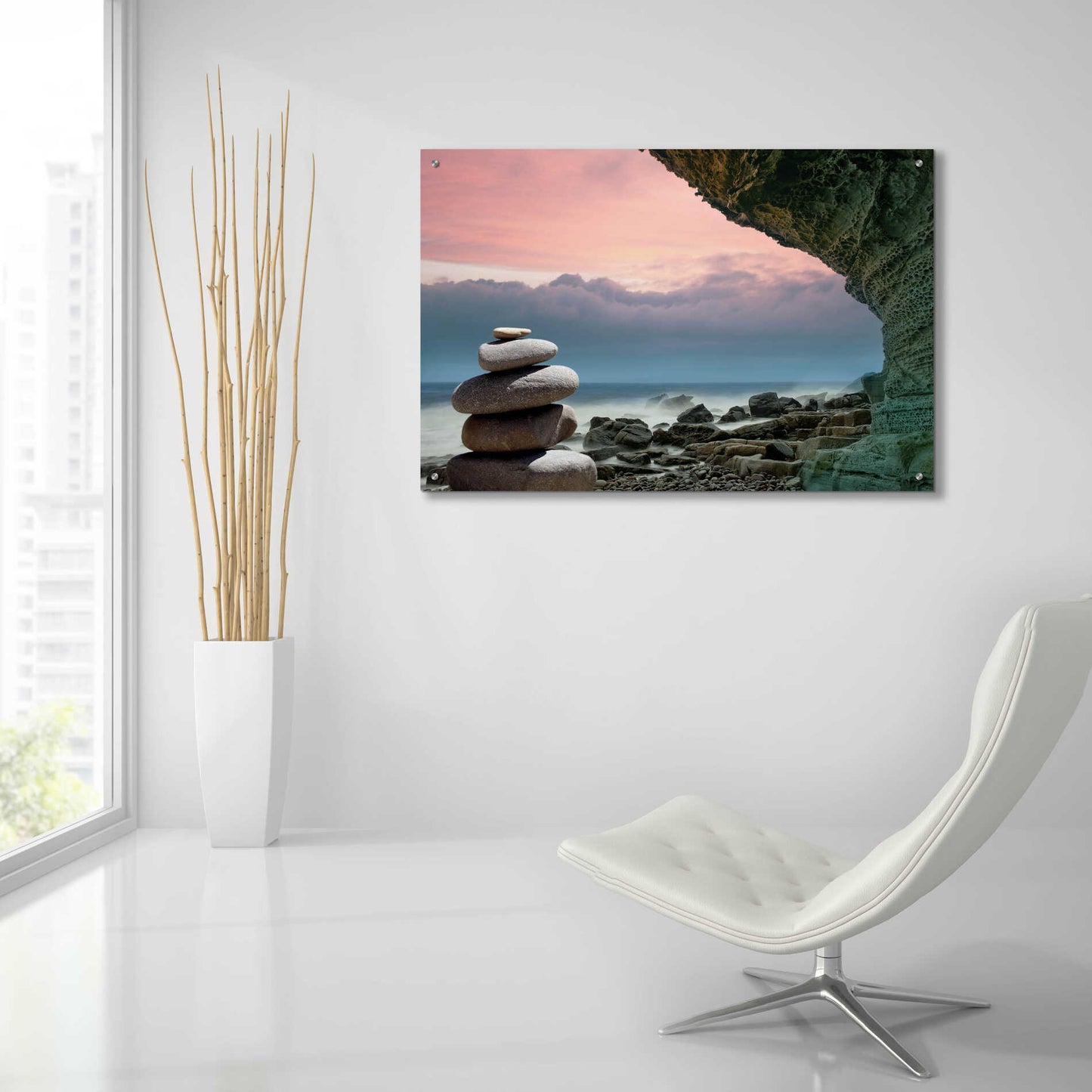 Epic Art 'Feng Shui' by Epic Portfolio Acrylic Glass Wall Art,36x24