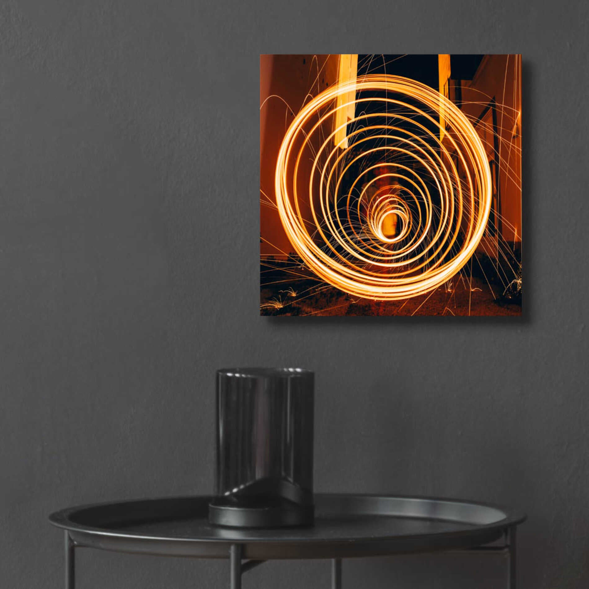Epic Art 'Fiery Vortex' by Epic Portfolio Acrylic Glass Wall Art,12x12