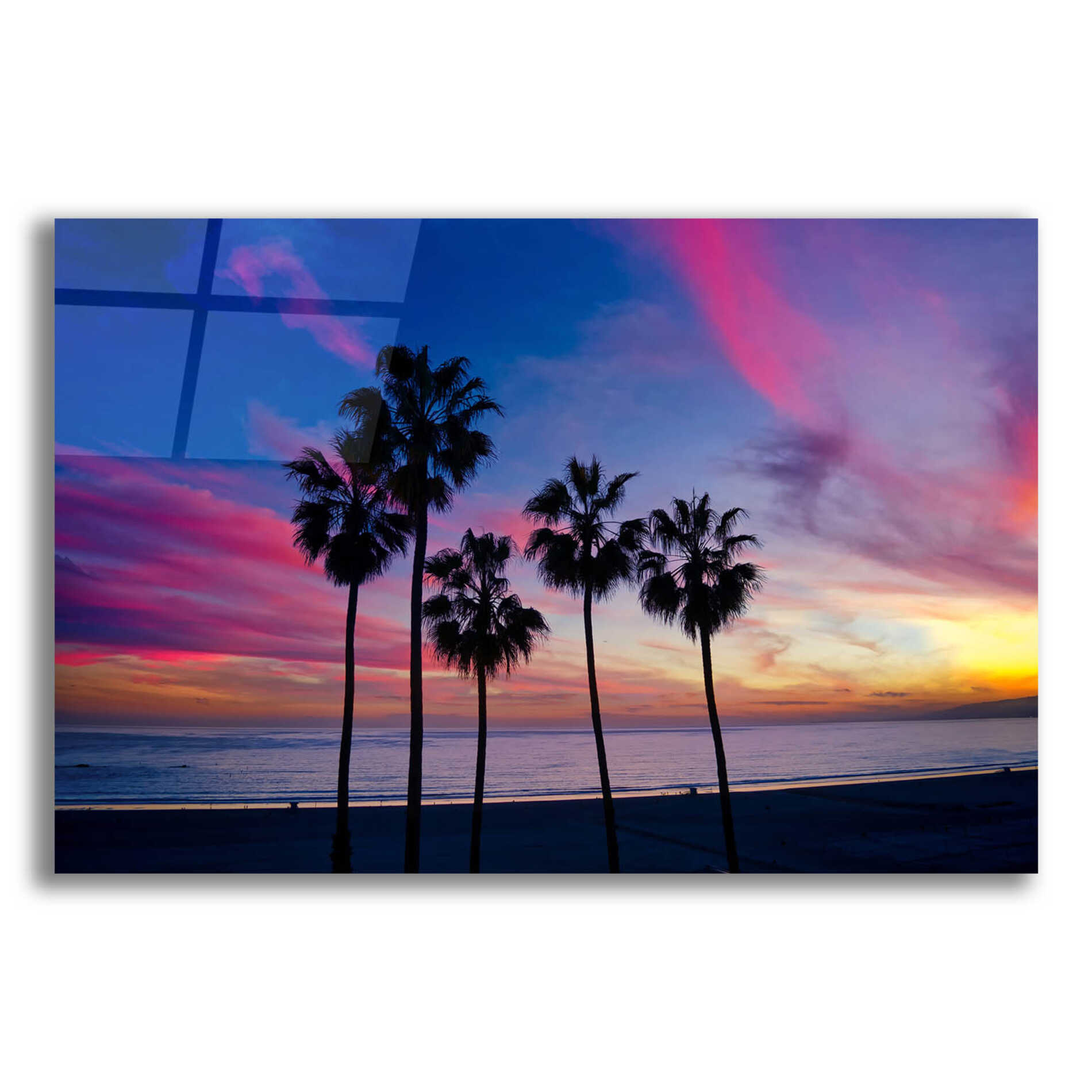 Epic Art 'Florida Sunset' by Epic Portfolio Acrylic Glass Wall Art,16x12