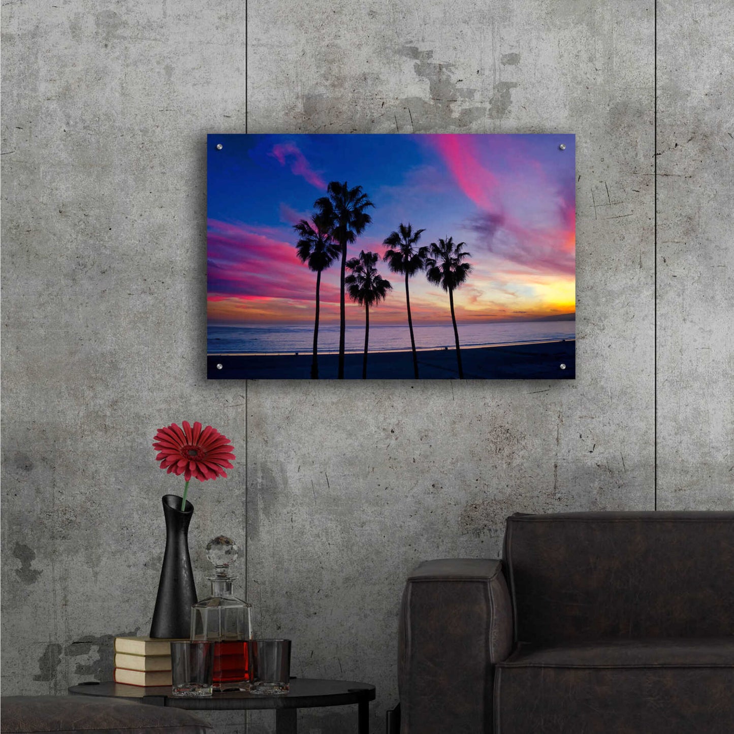 Epic Art 'Florida Sunset' by Epic Portfolio Acrylic Glass Wall Art,36x24