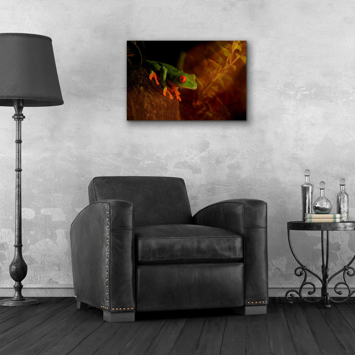 Epic Art 'Froggy' by Epic Portfolio Acrylic Glass Wall Art,24x16