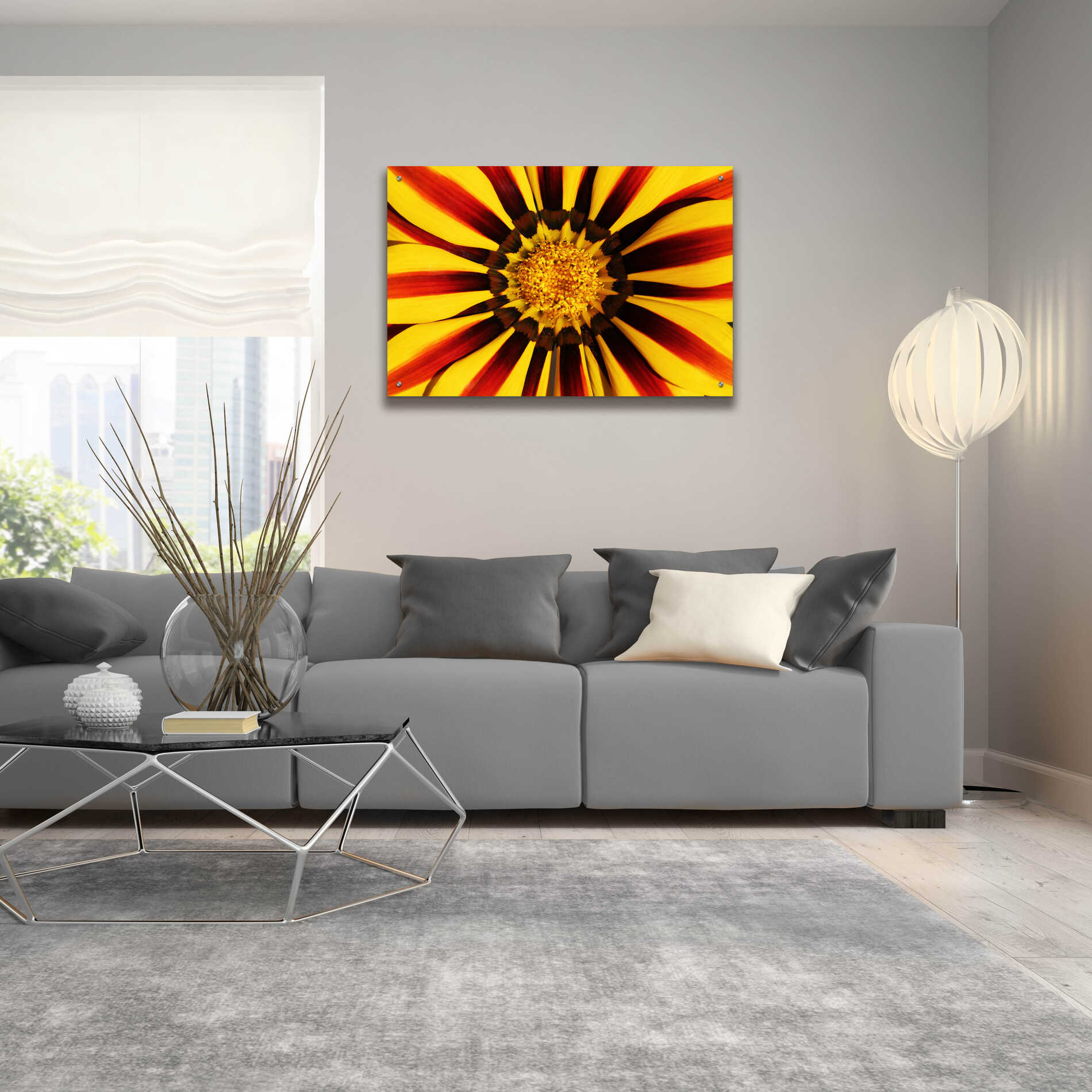 Epic Art 'Gazania' by Epic Portfolio Acrylic Glass Wall Art,36x24