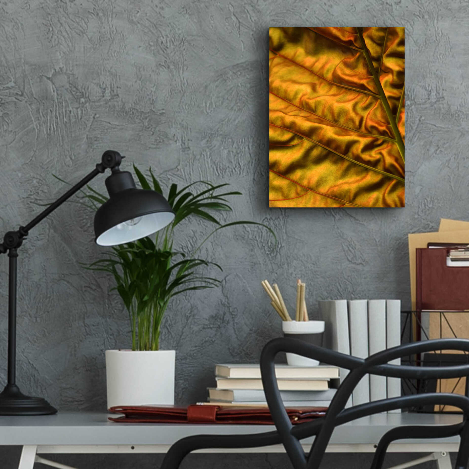 Epic Art 'Golden Desert' by Epic Portfolio Acrylic Glass Wall Art,12x16