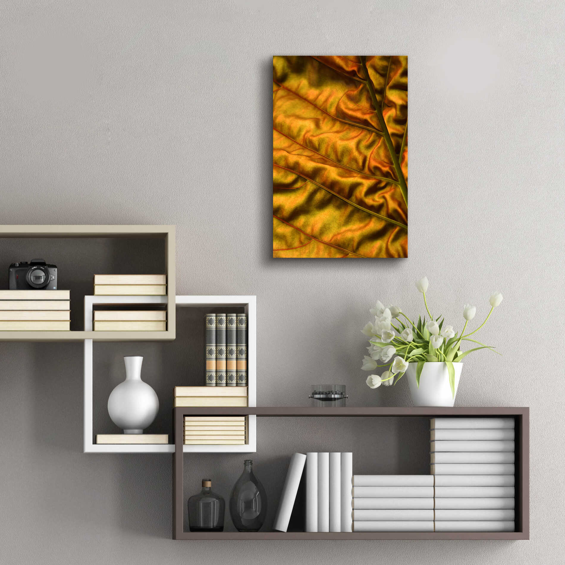 Epic Art 'Golden Desert' by Epic Portfolio Acrylic Glass Wall Art,16x24