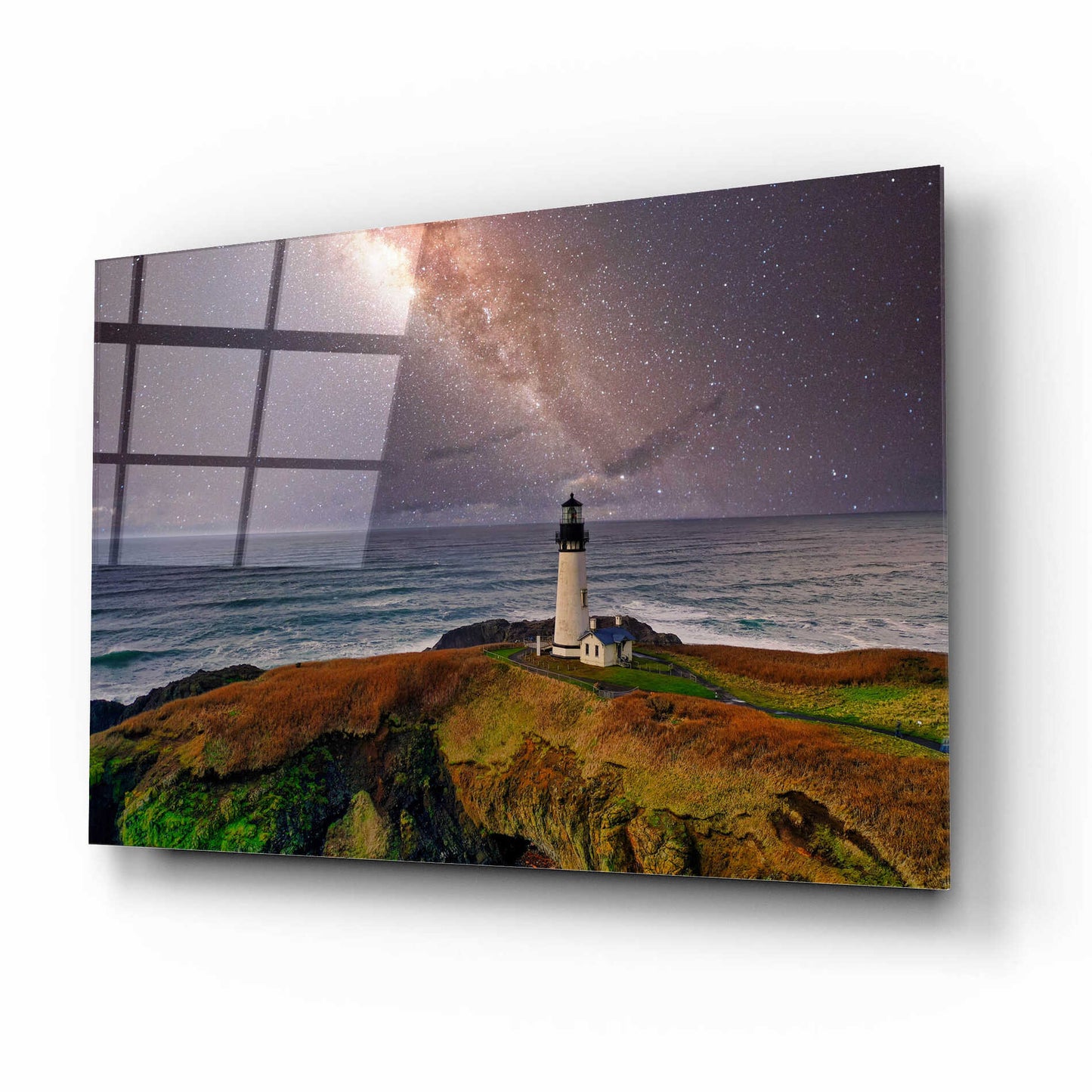Epic Art 'Milky Way Beacon' by Epic Portfolio Acrylic Glass Wall Art,16x12