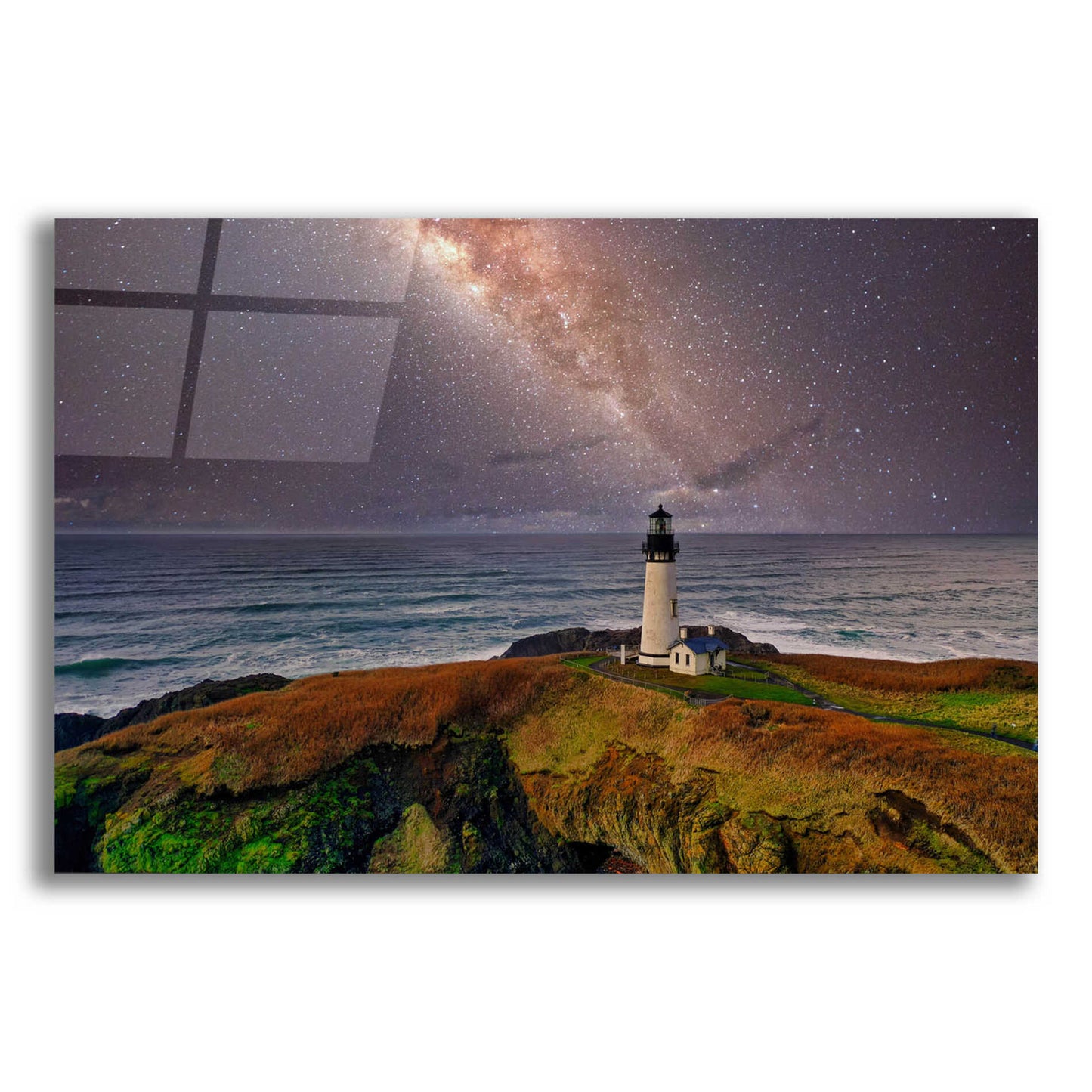 Epic Art 'Milky Way Beacon' by Epic Portfolio Acrylic Glass Wall Art,16x12