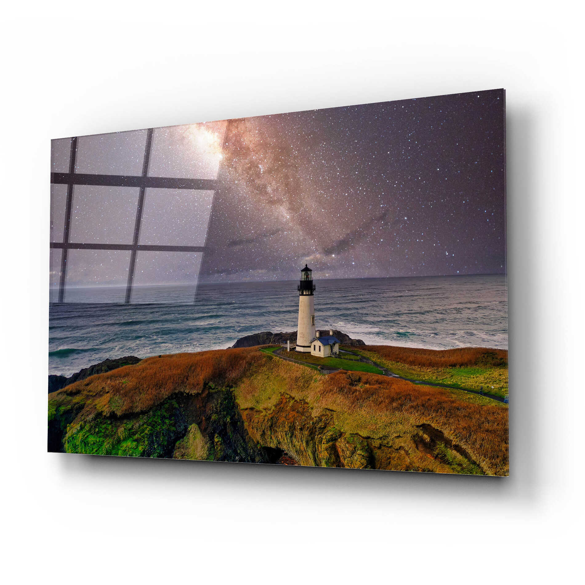 Epic Art 'Milky Way Beacon' by Epic Portfolio Acrylic Glass Wall Art,24x16