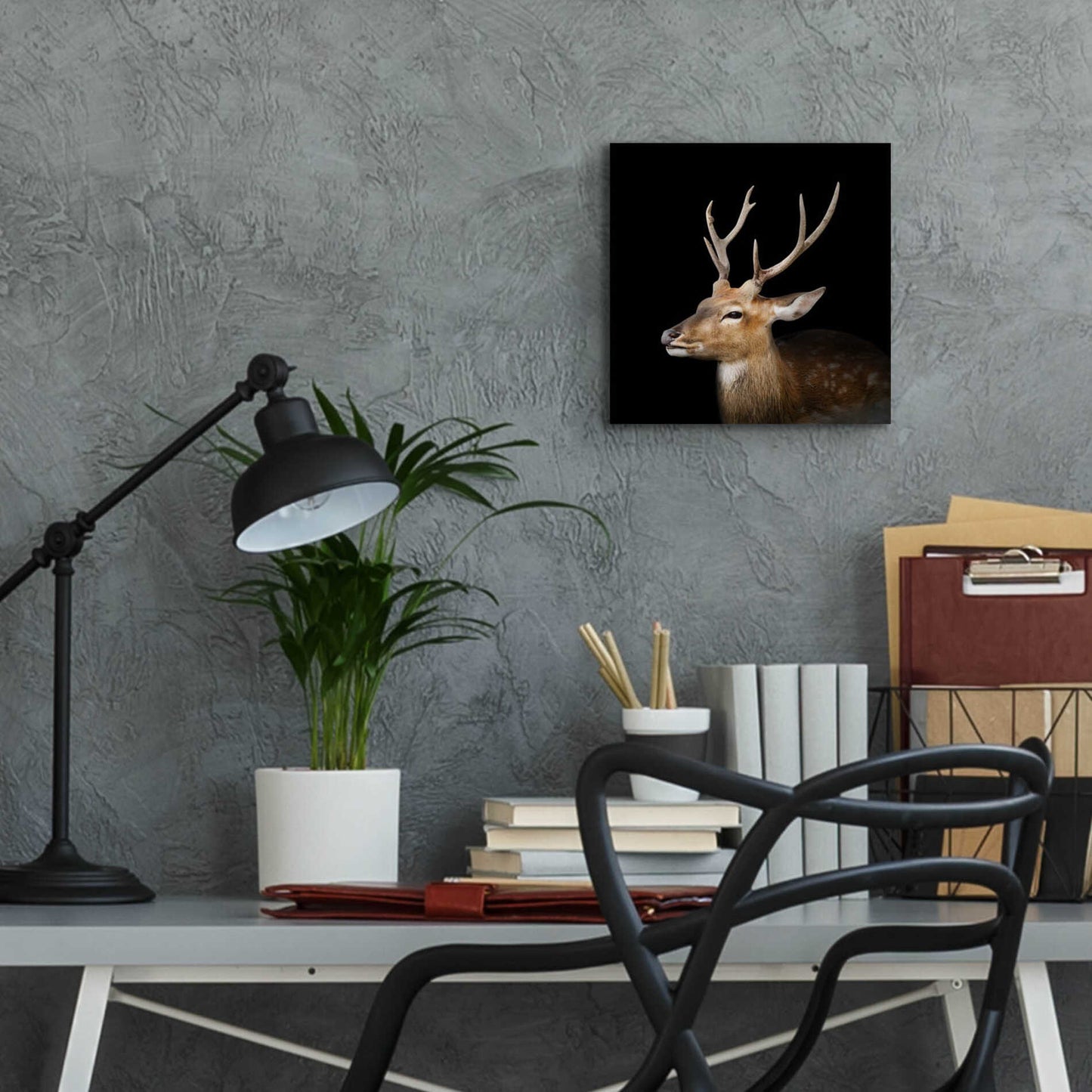 Epic Art 'Sika Deer' by Epic Portfolio Acrylic Glass Wall Art,12x12