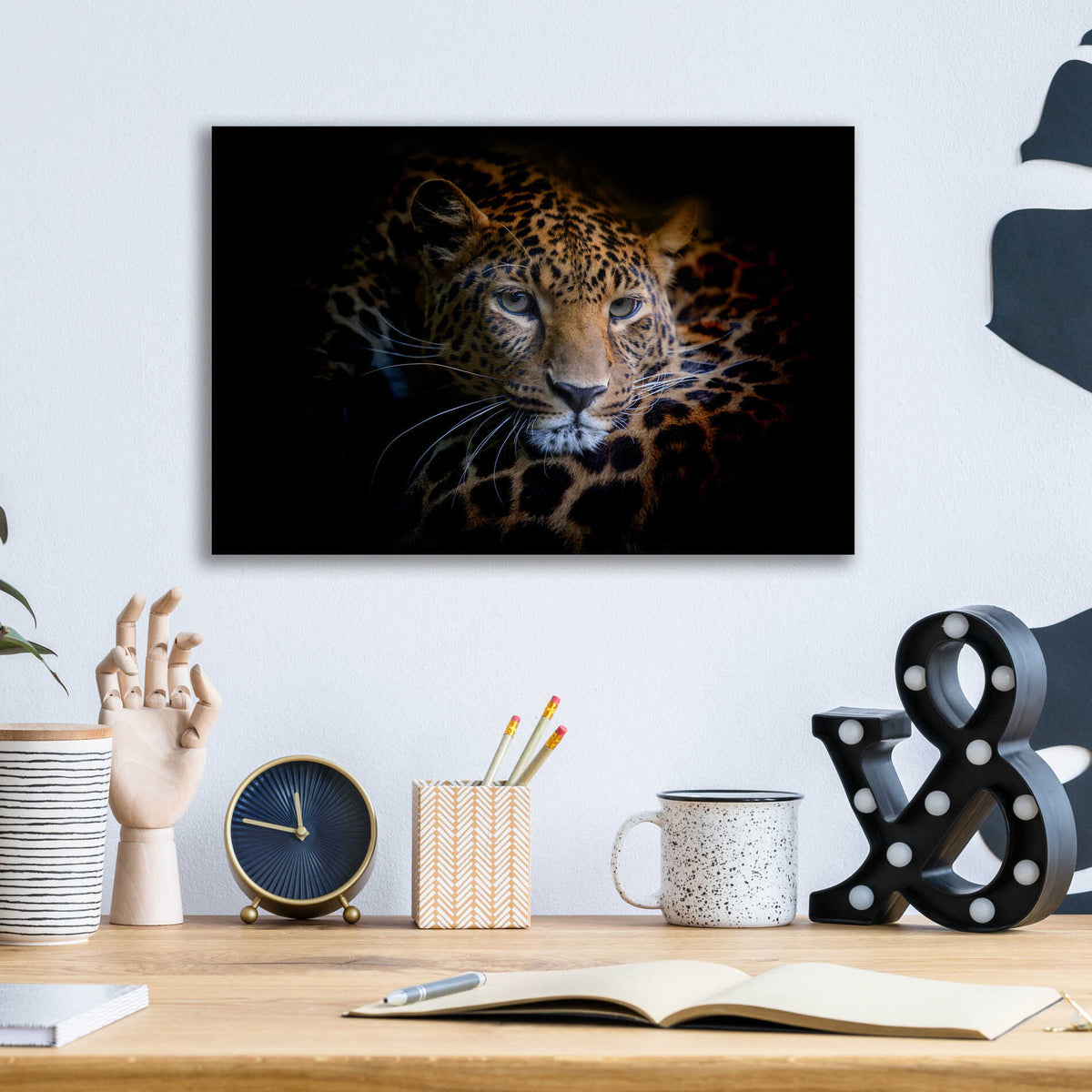 Epic Art 'Sleepy Leopard' by Epic Portfolio Acrylic Glass Wall Art,16x12
