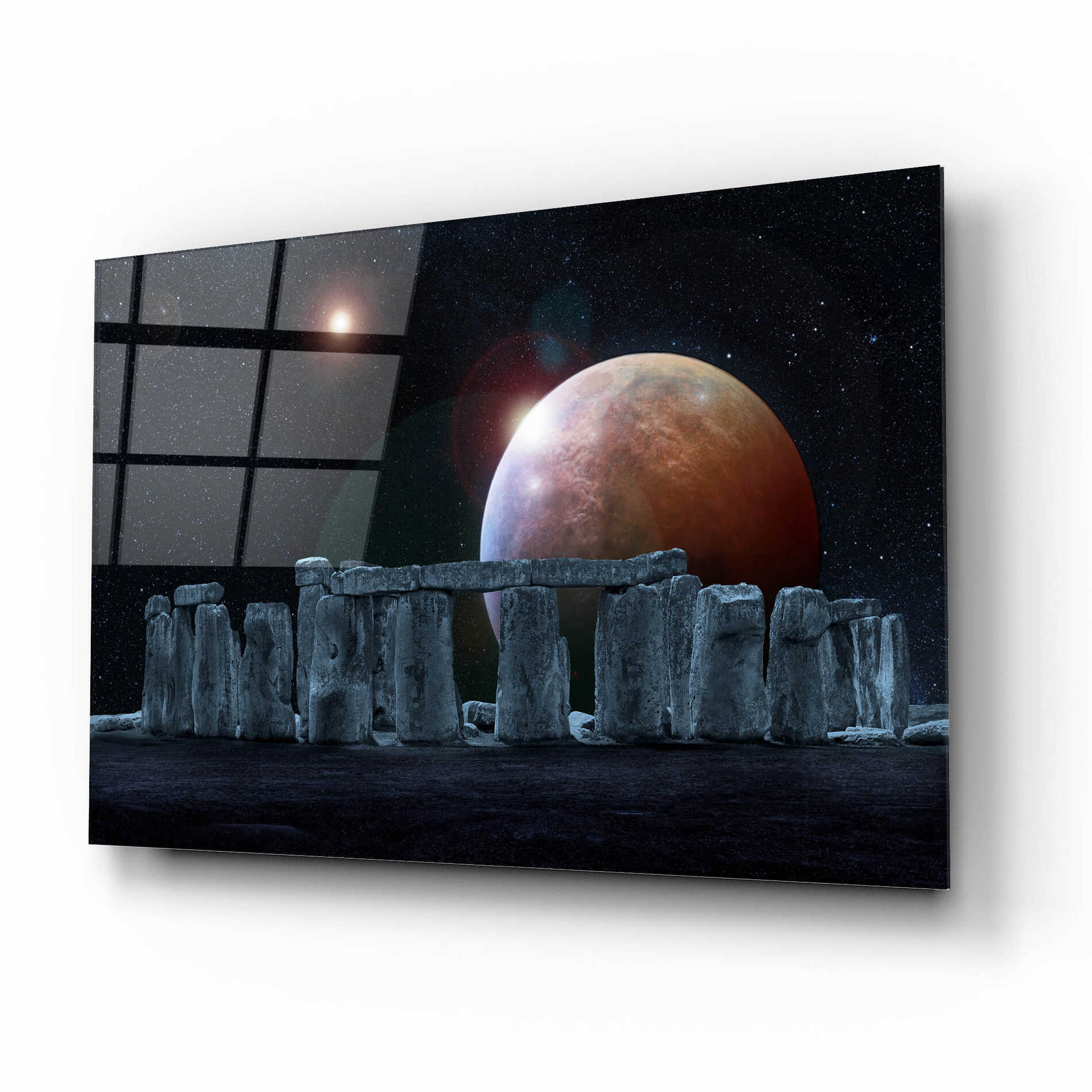 Epic Art 'Stonehenge Aligned' by Epic Portfolio Acrylic Glass Wall Art,16x12