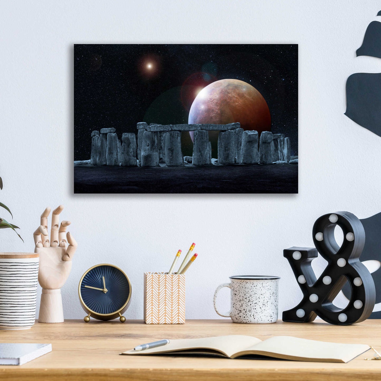 Epic Art 'Stonehenge Aligned' by Epic Portfolio Acrylic Glass Wall Art,16x12