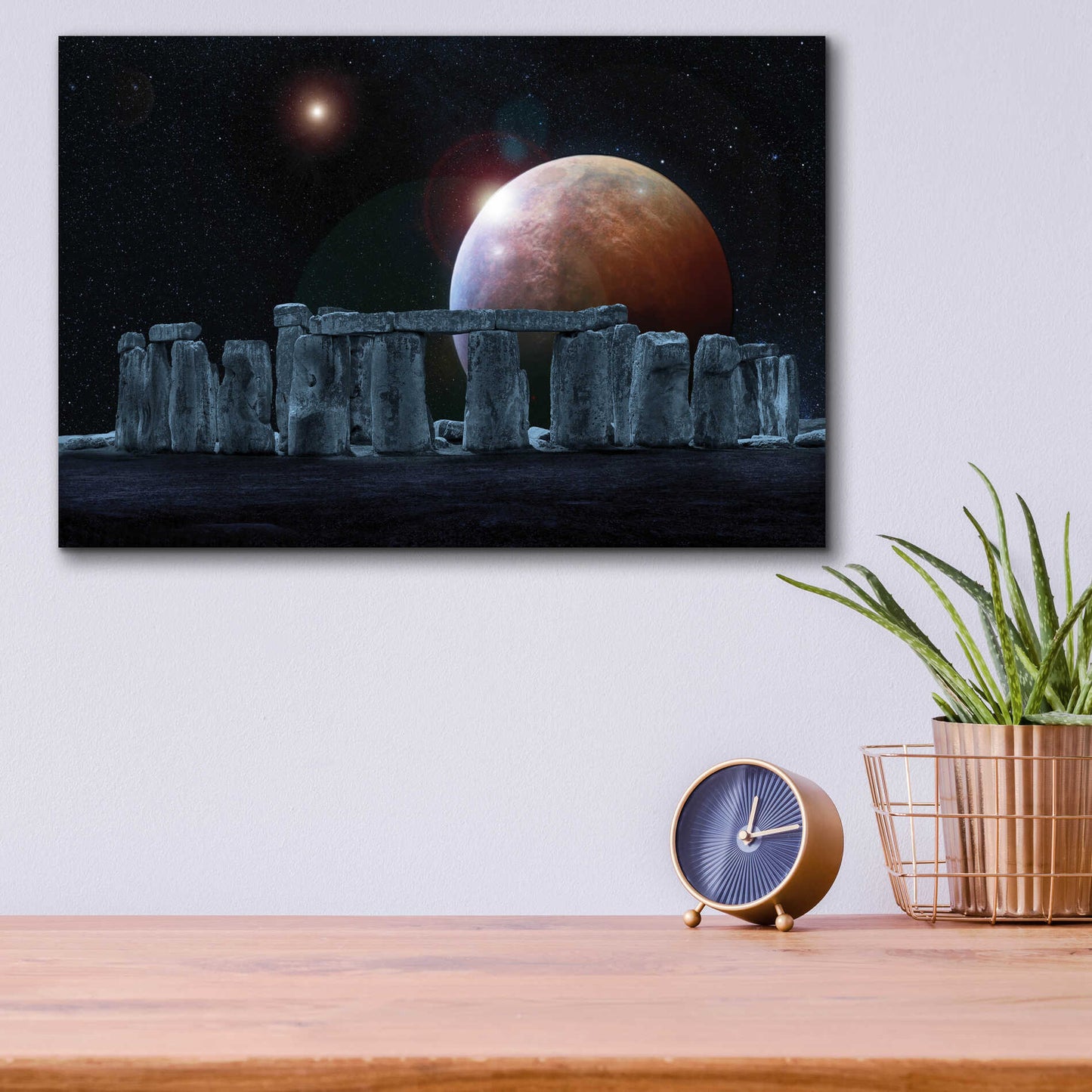 Epic Art 'Stonehenge Aligned' by Epic Portfolio Acrylic Glass Wall Art,16x12